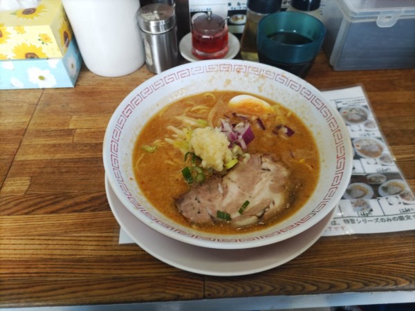 「スタミナ味噌Z+半チャーハン」@らーめん屋 ヤベツの写真