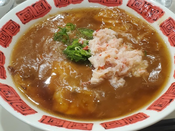 「本ずわい蟹天津麺」@バーミヤン みなとみらい店の写真