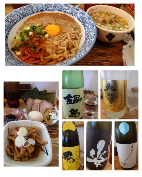 「季節限定 牡蠣味噌かま玉つけそば+ 特製TP+おつまみメンマ」@中華そば専門 とんちぼの写真