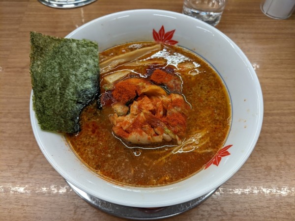 「キムチラーメン（並）」@ラーメン てんぐ 西陣店の写真