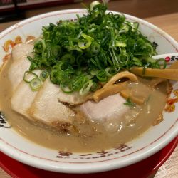 豚トロチャーシューメン　こってり　ねぎ