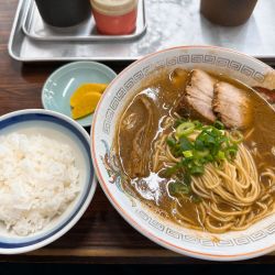 中華そば大盛、めし