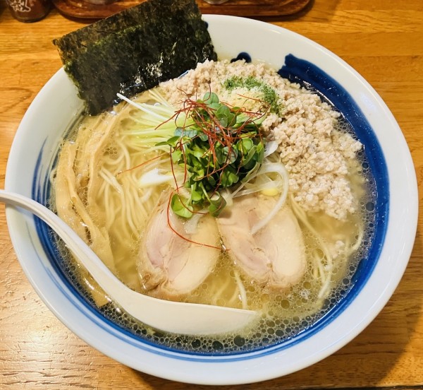 「塩鶏そば(麺大盛り)」@麺屋 鶏口の写真