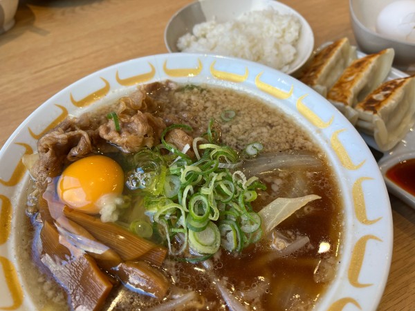 「木桶造り醤油ラーメン　餃子セット」@特製味噌ラーメン わだ商店 野田店の写真