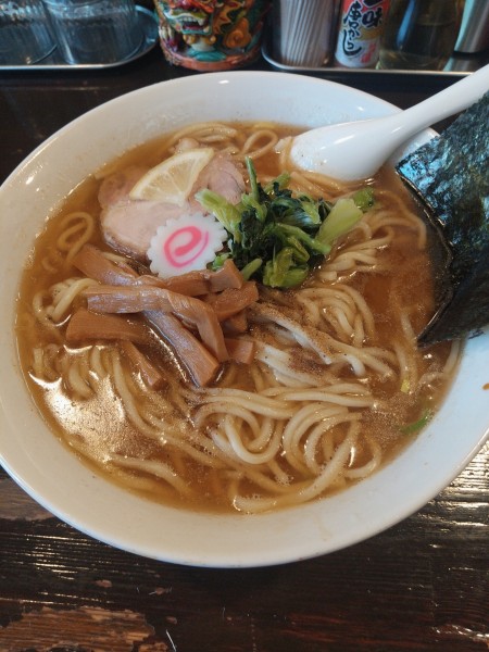 「らーめん」@麺座でんの写真