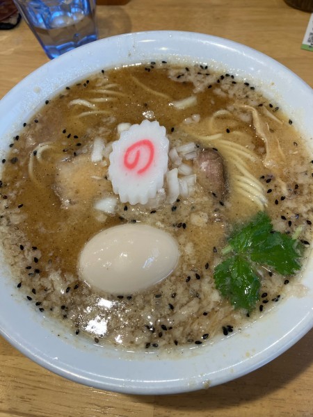 「味噌煮干しそば　卵」@味噌中華そばムタヒロの写真