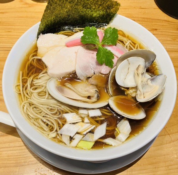 「蛤SOBA (大)」@Ginza Noodles むぎとオリーブの写真