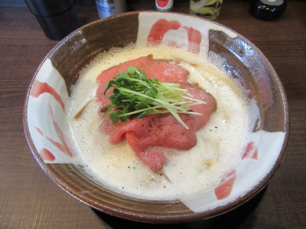 「常陸牛×あさり　白湯塩（１１００円）」@常陸牛らぁめん 希の写真