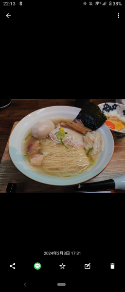 「特製塩蕎麦」@中華蕎麦 仁香の写真