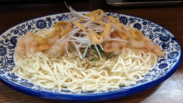 「エビ拌麺（パクチー抜き）」@独一処餃子 堀切店の写真