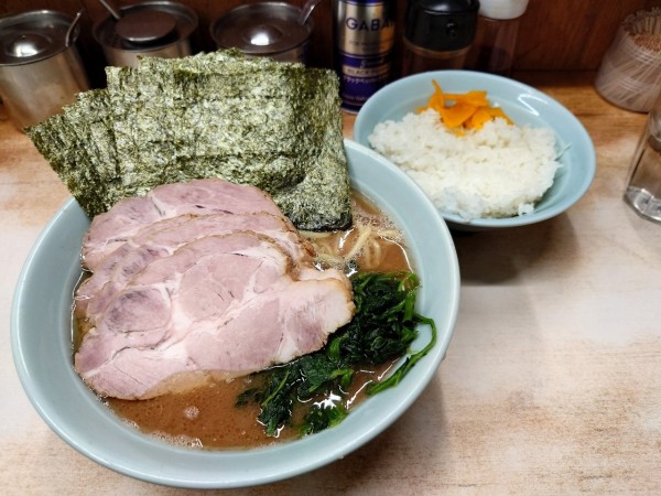 「チャーシューメンのり」@横浜ラーメン 武蔵家 志木店の写真