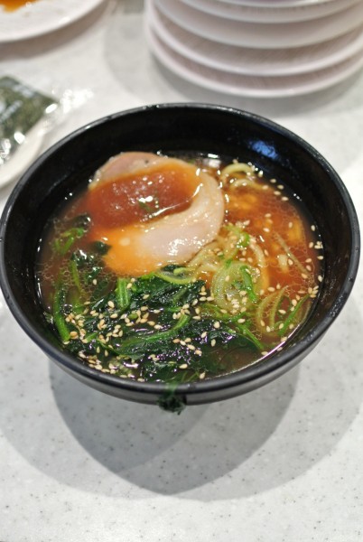 「吉村家監修 横浜家系ラーメン539円」@かっぱ寿司 越谷レイクタウン店の写真