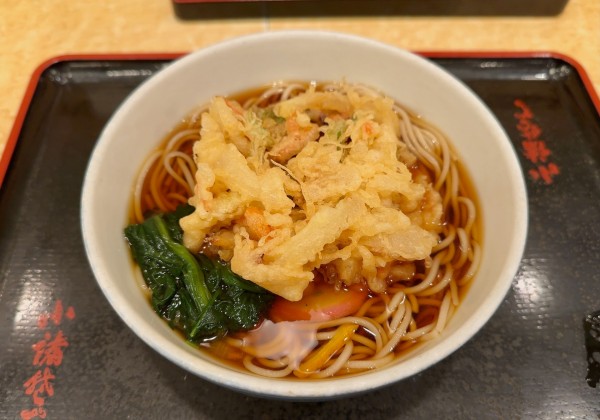 「かき揚げそば(460円)」@小諸そば 今川橋店の写真