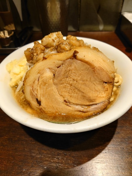 「雷そば並  ニンニク」@ラーメン 雷 東京本丸店の写真