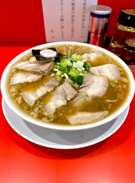 「肉背脂煮干し中華そば【TP】大盛」@中華そば ふくもりの写真