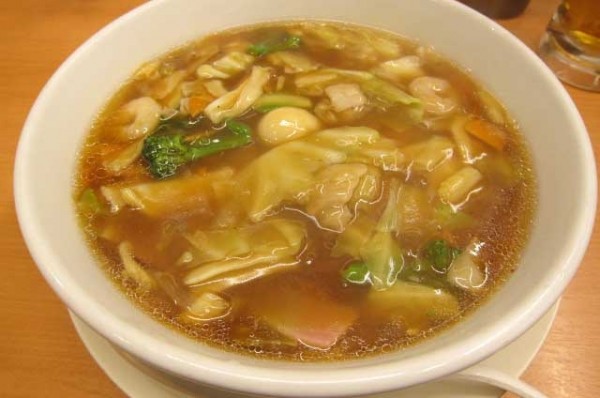 「五目あんかけラーメン　670円」@日高屋 浅草雷門店の写真