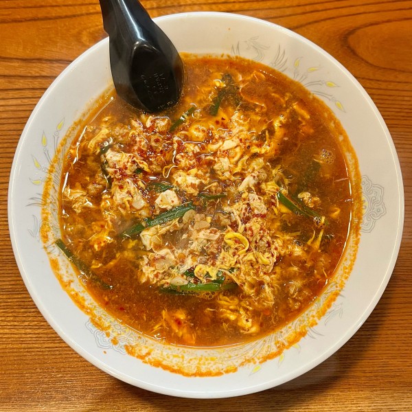 「元祖辛麺 5辛 レディース（850円）」@辛麺屋桝元 桝元本店の写真