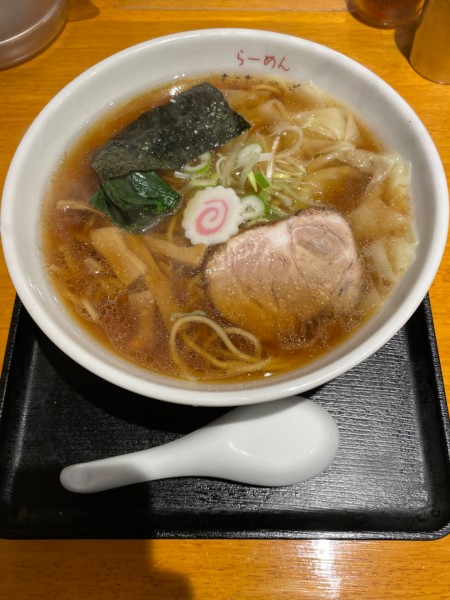 「ワンタンめん」@らーめんななふくの写真