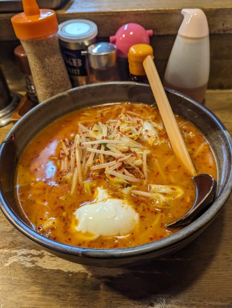 「こくみそ大ラーメン　大辛」@やっじゃがな 高津店の写真