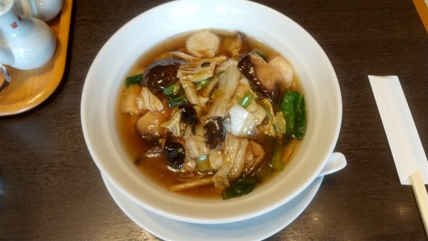 「しいたけ湯麺（期間限定）1350円」@中華菜館 雷安の写真
