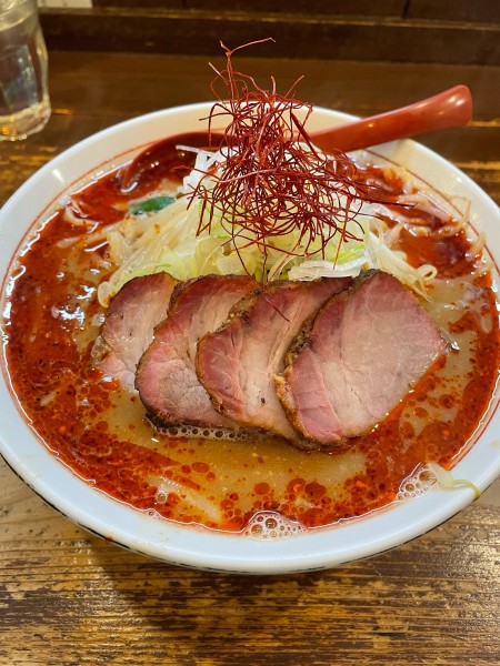 「辛味噌チャーシュー 大盛」@東京味噌らーめん 鶉の写真