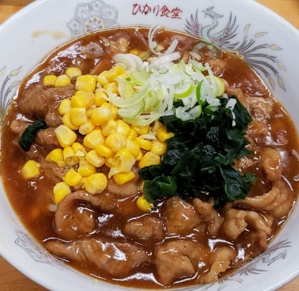 「【新限定メニュー】肉あんかけラーメン￥900他」@ひかり食堂の写真