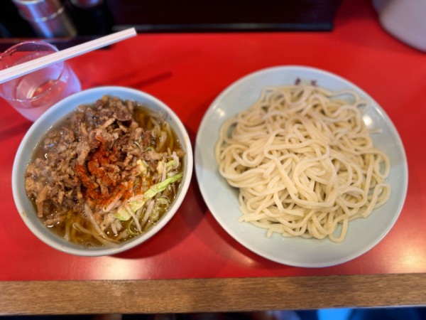 「チャシューやさいつけそば(小鉢)  1250円」@丸長 目白店の写真