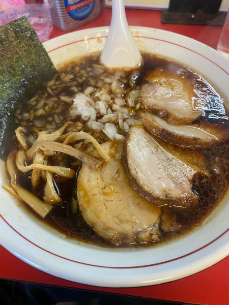 「チャーシューメン1050円➕麺固め」@ラーメン食堂 8番亭の写真