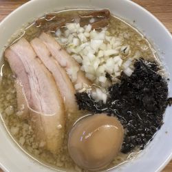 背脂煮干らー麺、味玉