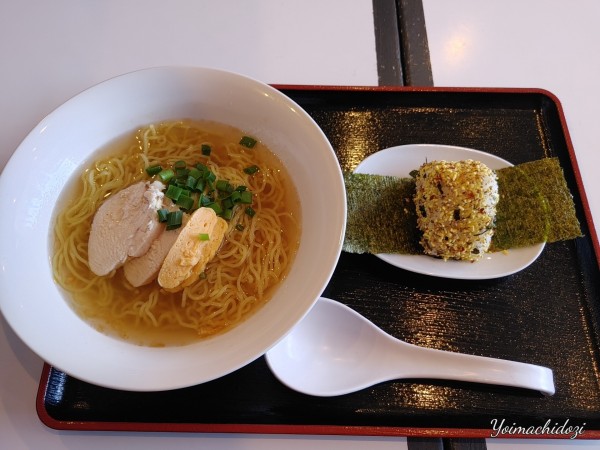 「おだしのラーメンおにぎりセット（880円）」@だしの極み SINの写真
