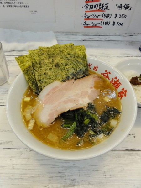 「ラーメン800円硬多、小ライス2杯」@二代目 谷瀬家の写真