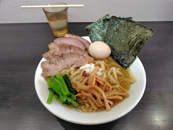 「禿塩大盛＋特製トッピング」@自家製手打ち麺 禿の写真