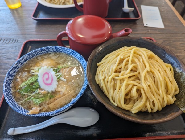 「肉塩つけ麺　特盛」@めん屋桔梗の写真