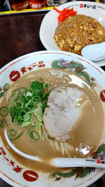 「半チャーハン定食（こってり）1260円」@天下一品 前橋大友店の写真