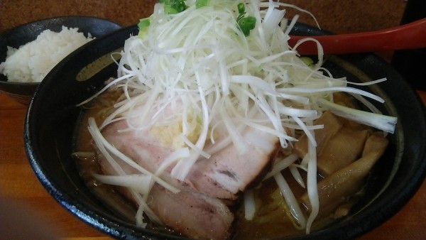 「味噌ガッツ麺 980円+小ライス 100円」@らーめん 味噌ガッツ お花茶屋店の写真