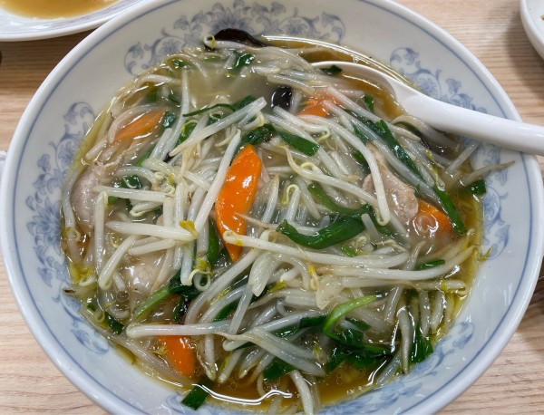 「もやしあんかけラーメン」@ぎょうざの満洲 京王橋本駅店の写真