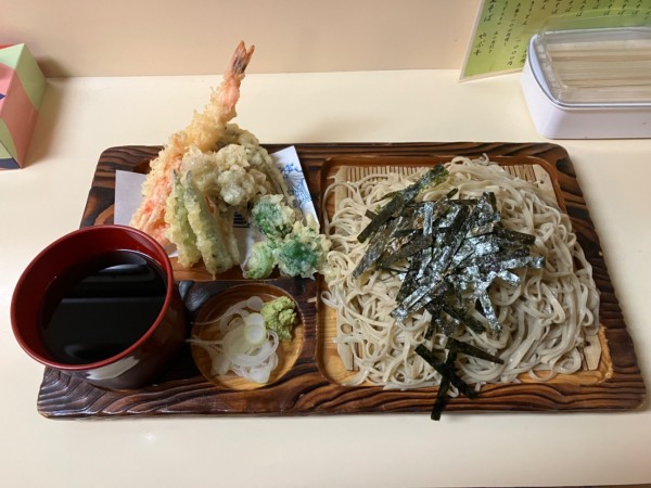 「海老天ざるそば大盛り」@やぶ千の写真