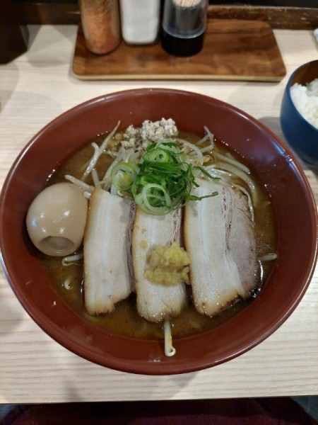 「特製焼き味噌＋小ライス」@拉麺 大公 南太田本店の写真