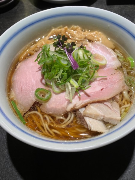 「味玉細麺大盛り+ごはん」@駄目な隣人 新宿店の写真