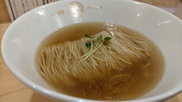 「だし麺「塩」　900円」@だし麺屋ナミノアヤ 水戸店の写真