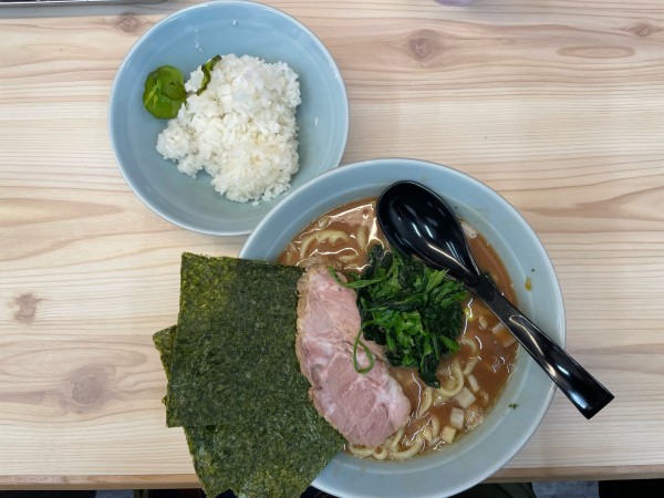 「ラーメン」@らーめん武道家 口の写真