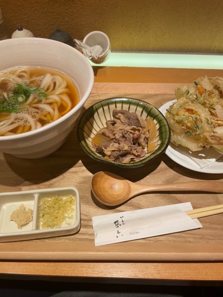 「肉かけ」@切麦や甚六の写真