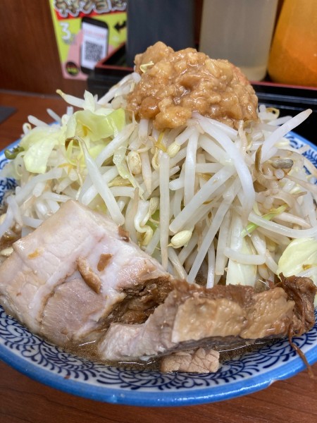 「ラーメン　小　野菜ちょい増しあぶら」@立川田田の写真