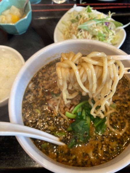 「四川担々麺セット　1030」@中国東北家郷料理 永利 豊洲駅前店の写真