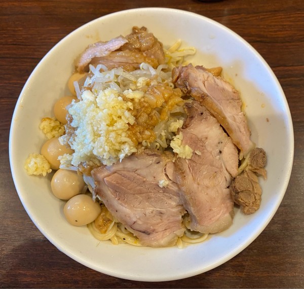 「【限定】つけ味冷やし中華  豚増し  おいしい脂  うずら」@ピコピコポンの写真