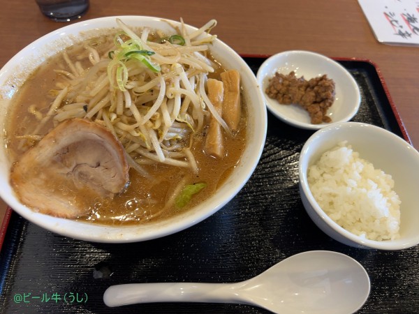 「熱熱肉味噌ラーメン(820円)、肉味噌ノーマル」@濃恋肉味噌ラーメン ムムムの写真