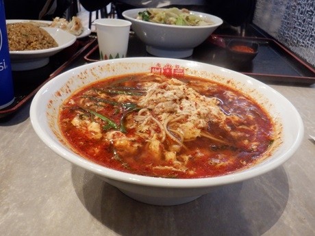 「辛麺　レディース　５辛」@辛麺屋 桝元 ジアウトレット湘南平塚店の写真