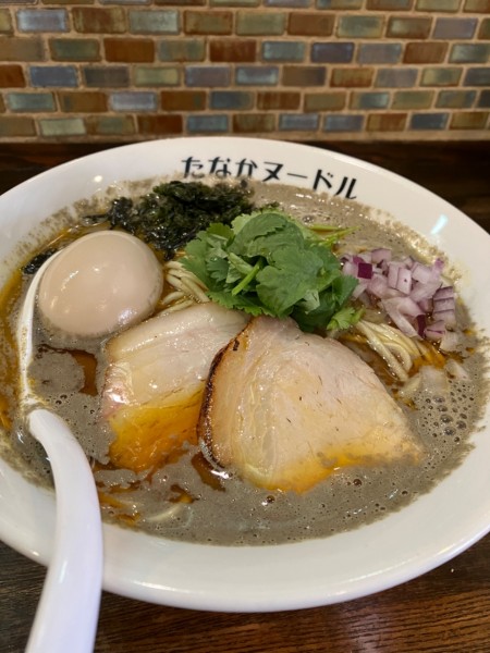 「味玉ぴりりとしたタナニボ」@たなか青空笑店の写真