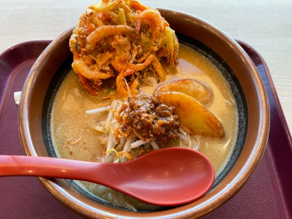 「北海道味噌かき揚げらーめん　￥１０５０」@麺場 田所商店 大府PA(下り)店の写真