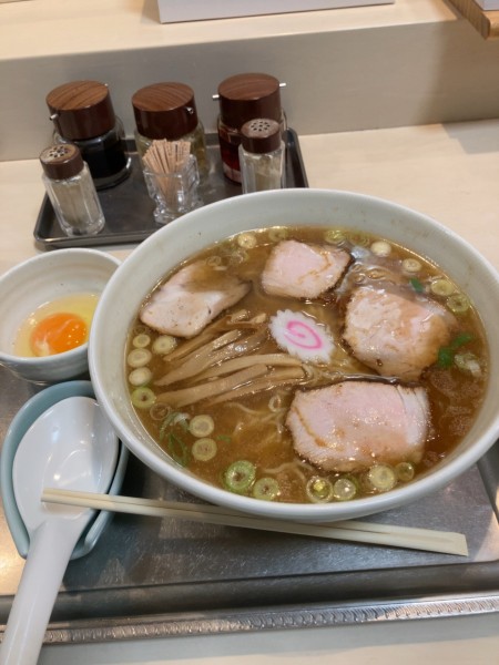 「中華麺（生玉子付）　1230円」@永福町大勝軒の写真
